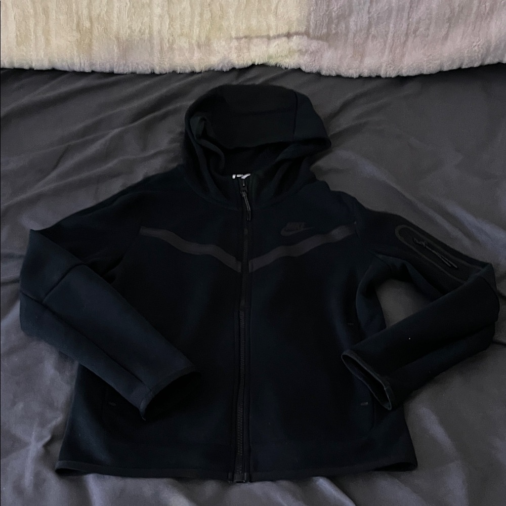 Kids Nike Tech Black Full-Zip Hoodie